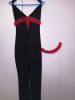 Adult Female Costumes to Hire - Black jumpsuit with red tail